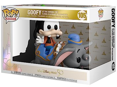 Funko Pop! Ride Super Deluxe: Walt Disney World 50th - Dumbo Ride With Goofy - Disney World 50th Anniversary - Figurine en Vinyle à Collectionner - Idée de Cadeau - Produits Officiels - Movies Fans