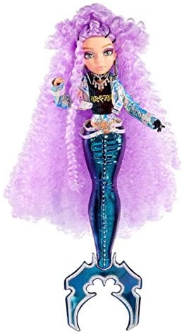 Mermaze Mermaidz - RIVIERA - Meerjungfrauen Puppe mit Farbwechsel & Lila Locken - Inklusive Outfit & Zubehör - Voll beweglich - Zum Sammeln - Für Kinder ab 4 Jahren