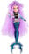 Mermaze Mermaidz - RIVIERA - Poupée mannequin sirène de collection avec 1 queue qui change de couleur, des cheveux violets bouclés, tenues & accessoires & est articulée pour poser – 4 ans +