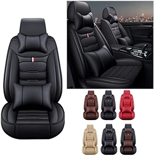 DVSWRB Auto-SitzbezüGe für Mini Cabrio One/Cooper/S/John Cooper 2-Doors 5-Sitze, Leder Luxus Voll Vorderseite Und RüCkseite SchonbezüGe, Auto-ZubehöR Schonbezug AutositzbezüGe Kompatibel