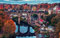 LHJOYSP puzzles for men jigsaw puzzle 1000 piece City sky river paint train 75x50cm