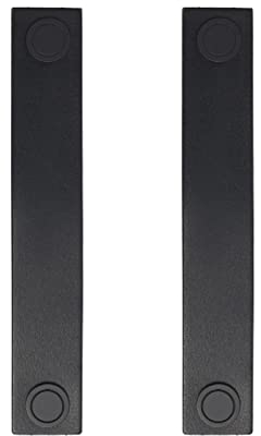 2 Stück Möbelgriff Schwarz Lederschlaufe Antikollisions Griff Ledergriffe für Schublade Messingmuttern Knopf moderner Stil,Türgriff für Kleiderschrank,Schrank,Heimwerkerzubehör (Hole distance 128mm)
