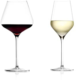 EKM Living Stölzle Lausitz 12er Vorteilsset Burgunder & Weißwein Quatrophil + Gratis 4er Set Edlestahl Trinkhalme