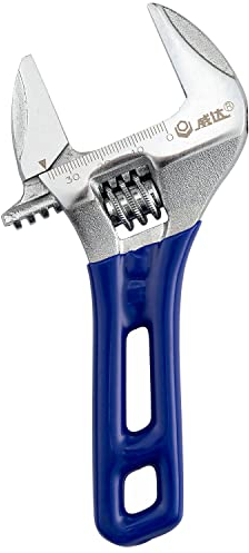 Wide Opening Stubby Adjustable Wrench Spanner with Short Handle Chrome Vanadium Steel Forged (6)