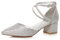 AJVANI Womens Ladies mid Block Heel Cross Strap Evening Mary Jane Court Shoes Size 6 39