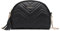 Miss Lulu Femmes Sac à Bandoulière Matelassé, Sacs à Main avec Chaîne Dorée Amovible, Simili Cuir, Décoration à Pompons