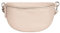LEABAGS große Bauchtasche Damen Leder | Kleine Umhängetasche Damen aus echtem Leder | Gürteltasche Damen mit Reißverschluss | Crossbody Bag Damen | Crossbag Damen | Hip Bag | Creme Beige