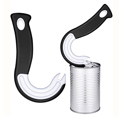 Ouvre-Bocal en J Ouvre-boîte À Ouverture Facile Ouvre-boîte À Anneau Facile À Ouvrir Ouvre-boîte Ergonomique pour Boîtes Conserve À Languette Bouteilles, Couvercles Faciles À Enlever