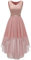 BeryLove Robes de cocktail 2025 robes formelles d'invité de mariage sans manches en dentelle robe de bal, Tulle Sequin Blush, XX-Large