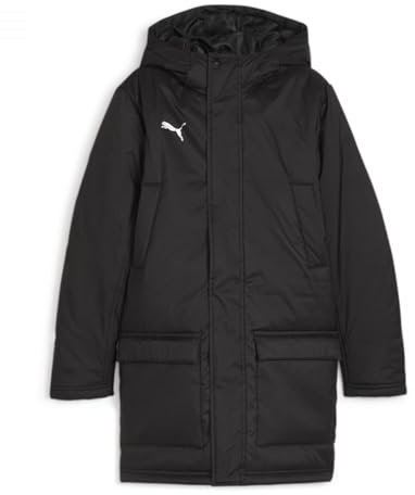 PUMA Unisex Teamfinale Winterjacke Jr Gepolsterte Jacke, Black Silver, 176