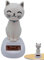 Chat Animal Dansant Solaire, Figurine Solaire Voiture Qui Bouge, Danse Solaire, Chat Danseur Solaire Voiture, Décoration Tableau Bord Voiture, Cadeau Jouet pour Enfant et Adultes
