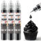 Colorant Alimentaire Noir - 30ml×3 Bouteilles Colorants Alimentaires Concentré pour La Pâtisserie, La Décoration De Gâteaux, Les Bonbons, Les Macarons, Le Glaçage Et La Cuisine