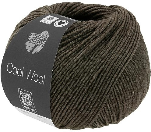 LANA GROSSA Cool Wool Melange | Extrafeine Merinowolle waschmaschinenfest und filzfrei | Handstrickgarn aus 100% Schurwolle (Merino extrafein) | 50g Wolle zum Stricken & Häkeln | 160m Garn FB 1429