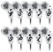 Golf Iron Club Head Covers Magnetic 10pcs 4-9,P,A,S,L Right Hand White PU Leather Lucky777 Pattern