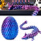 3D Printed Dragon in Egg Realistische Bewegliche Drachen Modell Figuren Abnehmbarem Mystery-Drachenschuppen-Ei Kristalldrachenspielzeug für Autos, Büros, Häuser und Aquarien