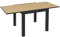 Outsunny Gartentisch Esstisch für 6 Personen Terrassentisch Erweiterbarer Balkontisch bis 70 kg belastbar Aluminium Gelb 81/162 x 80 x 75 cm