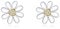 URONE Gänseblümchen Ohrringe 925 Sterling Silber Gänseblümchen Ohrstecker Gänseblümchen Schmuck Geschenke für Damen