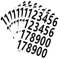 8 Sheets Sticky Numbers, Self Adhesive Door & Wheelie Bin Number Stickers, Waterproof Address Stickers for Home, Business, Apartment, Window, Door, Car, Truck