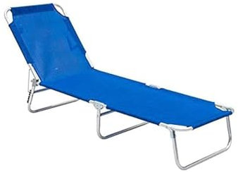 Avilia Lit de Plage Pliable en Aluminium et Tissu Oxford – Robe d'été légère et résistante pour la Plage et la Piscine