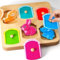 SYHLN Animal Peg Puzzles Wooden Toys for 1 2 Year Old: Montessori Toys for Boys Girls Easter Birthday Gifts Present - Preschool Educational Toys for Kids Baby Toddlers Age 1-3