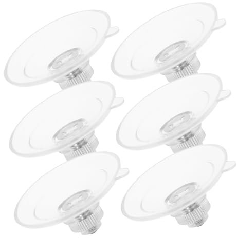 UKCOCO Set Di Ganci Per Tazze Da 45 Mm Senza Trapano Resistenti in Pvc Per Finestre Per Cucina E Bagno