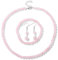 XSDSLS Ensemble Parure Pierre Naturelle de Bijoux pour Femme Bracelet en Pierres Naturelles élastique Collier à Pierre Naturelles Réglable Boucles d'oreilles Naturelles Cristal Cadeau (Quartz Rose)