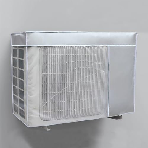 YLLSMGS Cubre Aire Acondicionado Exterior, Funda Aire Acondicionado Interior, Tela Oxford 600D con Malla de Ventilación(98 * 40 * 75cm/39 * 16 * 30in)