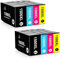 LeciRoba 1500XL Kompatibel für Canon PGI-1500XL 1500XL Tintenpatronen mit Canon Maxify MB2000 MB2050 MB2150 MB2155 MB2300 MB2350 MB2750 MB2755 Drucker (2-Schwarz 2-Cyan 2-Magenta 2-Gelb)