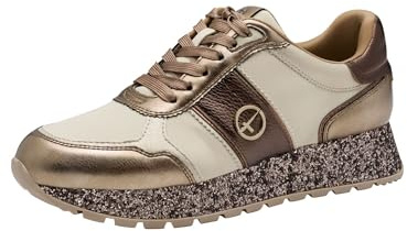 Tamaris Women's Lace-Up Vegan Beige 37