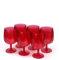 Yalin Lot de 6 verres à vin et à eau empilables incassables en plastique acrylique 355 ml (rouge, 355 ml)