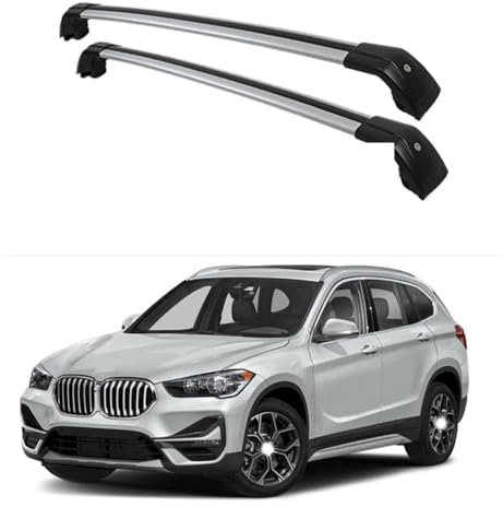 MOBLTLNL 2 Stück Dachgepäckträger, für BMW X1 F48 2016-2020 Querstange Reling Lastenträger Dachgepäckträger Abnehmbarer und wasserdichter Autogepäckträger