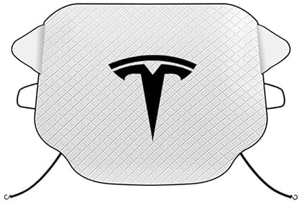 Parasol para Parabrisas de Coche para Tesla Model 3 2017-2020, Protección UV y contra Plegable el Calor Fácil de Instalary Almacenar,XXL
