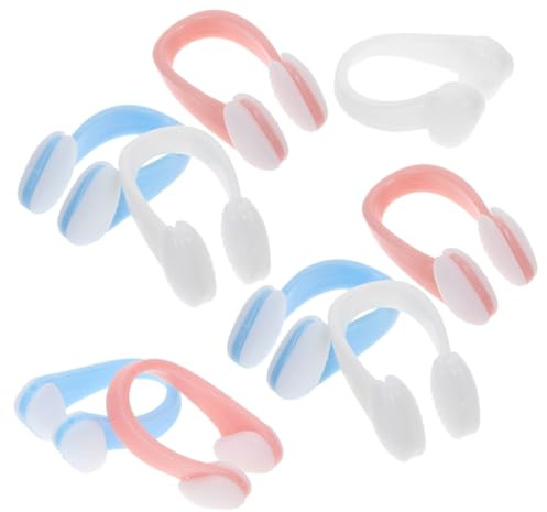 Hemobllo 9 Pezzi Pinze per Naso da Nuoto in Silicone Tappi Antiscivolo e Resistenti per Adulti e Protezione Contro Acqua per Nuoto Immersioni e Sport Acquatici