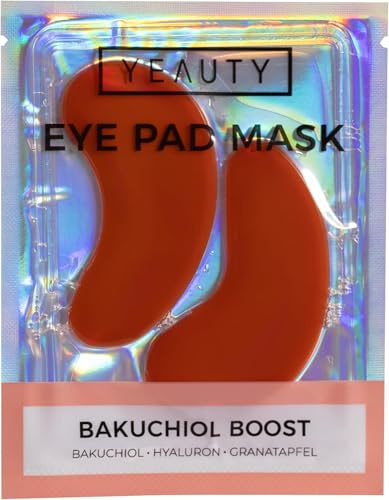 YEAUTY BAKUCHIOL BOOST EYE PAD - superweiche Augenpads mit Anti-Aging-Serum - reduziert feine Linien und Fältchen -glättet die Haut der Augenpartie - intensive Feuchtigkeit - 1 Paar (Packung mit 5)