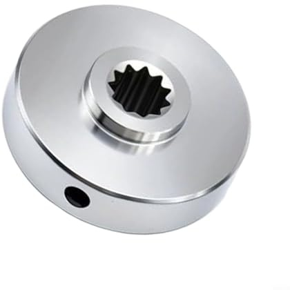 HEIBTENY Plaque d'adaptation en acier inoxydable pour débroussailleuse Echo -225-266 280U 311 à tige droite avec bague de 25 à 20 mm pour arbre de 20 mm