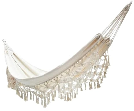 Hamac - Balançoire Hamac De Camping Jardin Extérieur Gland Toile Balançoire Chaise Lit Suspendu Pliable Idéal pour Jardin et Balcon