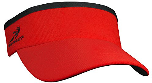 Headsweats Unisex Mütze Race Sport sonnenschild, Rot, Einheitsgröße EU