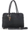 Catwalk Collection Handbags - Grande Borsa Tote in Pelle - Borsa a Spalla da Lavoro - Borsa Ufficio Donna - Tracolla Removibile - Grosvenor - Nero