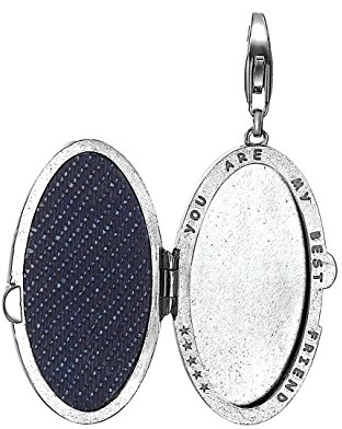 Esprit Silver Charm Esprit S925 Denim Medallion Silver