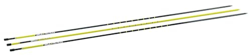 SKLZ Unisex-Adult Golftrainingsprodukt Pro Rods-Golf Alignment Sticks, schwarz-gelb, 1 Size
