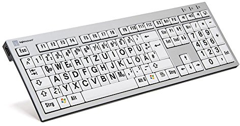 LogicKeyboard LKB-LPRNTBW-AJPU-DE Tastatur schwarz/Weiss