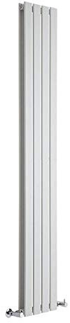 Milano Alpha White Vertical Double Flat Panel Radiator - 1780mm x 280mm