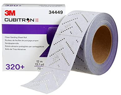 3M Cubitron II Hookit Clean Sanding Sheet Roll, 34444, 120+, 70 mm x 12 m