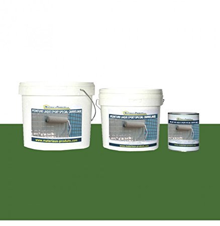 MATPRO Peinture Laque Epoxy Spécial Carrelage 20 Kg Utilisation professionnelle Vert Gazon