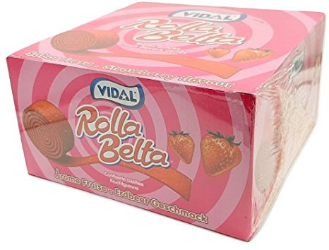 Rolla Belta - Fresa - Vidal - 24 Unidades