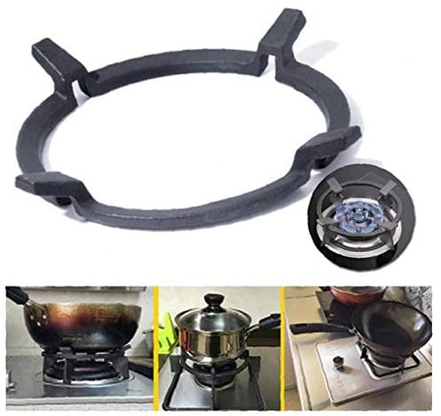 AMOYER Wok Stands Cast Iron Wok Pan Support Rack for Gas Hobs Cookers Cookers Kitchecn Supplies Tool Accessories