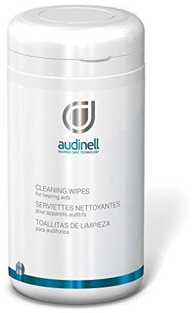 Audinell Reinigungstücher (90 Stk.) in Spenderbox - für Hörgeräte und Otoplastiken