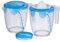 MiraHome Messbecher Set 2-teilig – 1,5L mit Deckel und Rührloch, inkl. Zitruspresse – hochwertiges Litermaß für Küche – präzises Messbecher mit 1L - 1,5L Skala – Austrian Quality