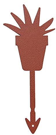 Stahl Deko Metall Blumen für Garten Pulver Farbe Beschichtung Blume Gartenstecker Kaktus Aloe A