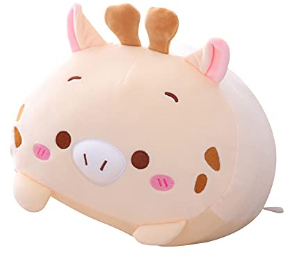 Giraffe Plüschtier Kissen, Flauschiges Niedliche Stofftier Kuscheltier Tier Puppe Plüsch Kissen Stofftierpuppe Cartoon Plüsch Spielzeug für Kinder Jungen Mädchen Valentine Geburtstag Geschenke,20CM